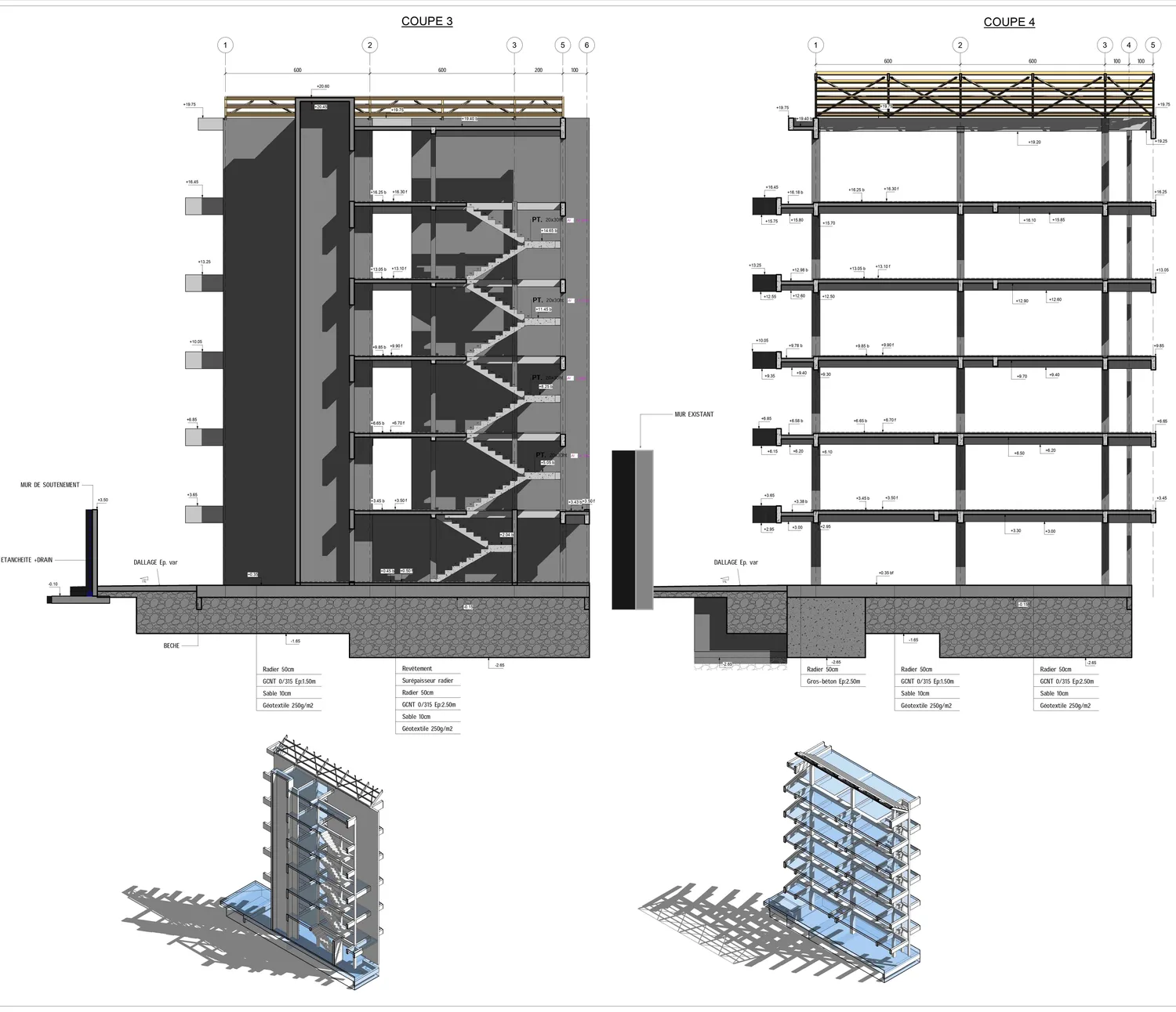 Coupes de bâtiment